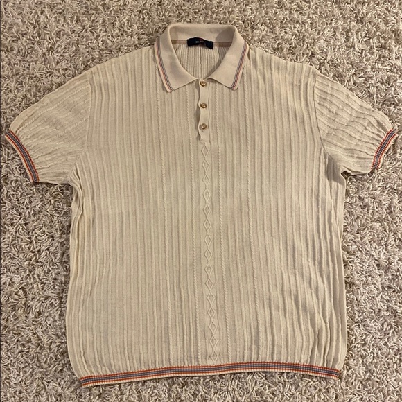 Pal Zileri Classic Beige Polo Shirt size 52 - Picture 1 of 4